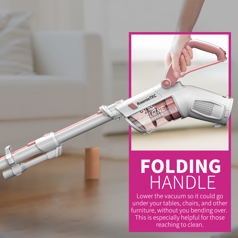 RoomieTEC Cordless Bagless Stick Vacuum & Reviews Wayfair